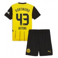 Borussia Dortmund Jamie Bynoe-Gittens #43 Domáci Detský futbalový dres 2024-25 Krátky Rukáv (+ trenírky)